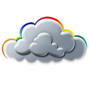 Cloud With Rainbow PNG 55