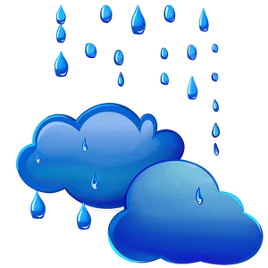 Cloud With Raindrops Clipart Png Dqi39 PNG image