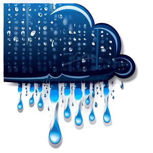 Cloud With Raindrops Clipart Png Vvv83 PNG image