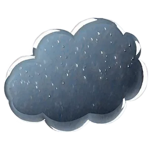 Cloud With Raindrops PNG Mde70 PNG