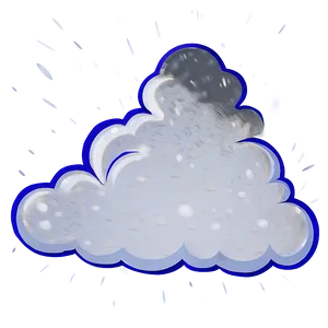 Cloud With Snow Clipart PNG 05252024