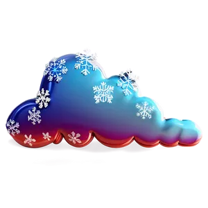 Cloud With Snowflakes PNG 98 PNG