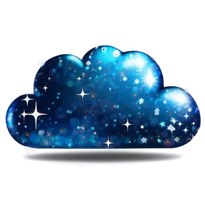 Cloud With Sparkles PNG 06252024 PNG