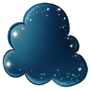 Cloud With Sparkles PNG 84 PNG