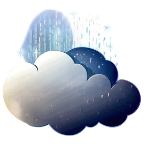 Cloud With Stars Clipart Png 05252024 PNG image