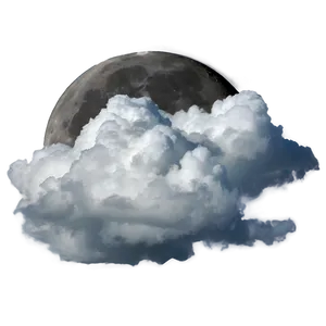 Clouds With Moon PNG Ftq