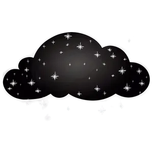 Clouds With Stars Png 04292024 PNG image