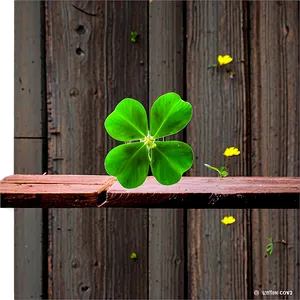 Clover On Wood PNG 06122024 PNG