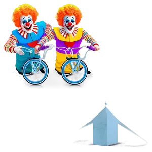 Clown Bicycle Stunt PNG 05232024