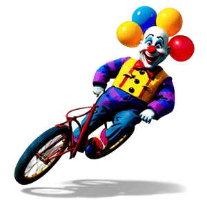 Clown Bicycle Stunt PNG 76