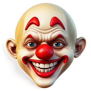 Clown Emoji Expression PNG Aqq