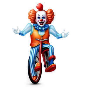 Clown Emoji On Unicycle Png 90 PNG image
