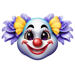 Clown Emoji With Flowers Png Rgo45 PNG image