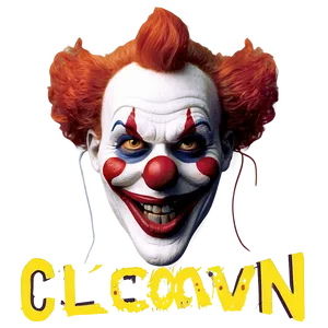 Clown Face Mask Graphic PNG Joo PNG