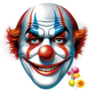 Clown Face Vector Art PNG 41