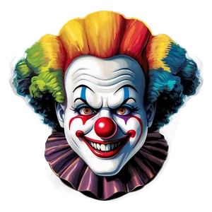 Clown Face Vector Art PNG 46
