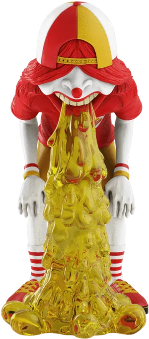 Clown Figure Vomiting PNG image