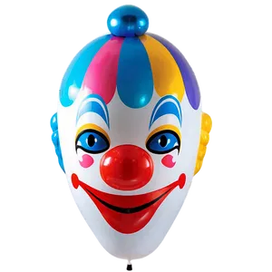 Clown Head Balloon PNG 05242024