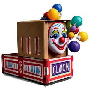 Clown In A Box Toy PNG Jlp20 PNG