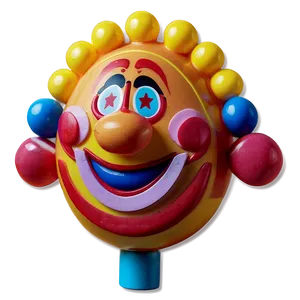 Clown Puppet Toy PNG 05232024
