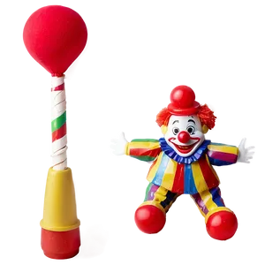 Clown Puppet Toy PNG Pva77