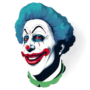 Clown Silhouette Scene PNG Qbq