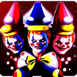 Clown Theme Invitation PNG Pvx