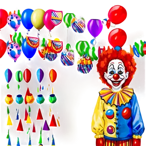 Clown Themed Party PNG Xqw98
