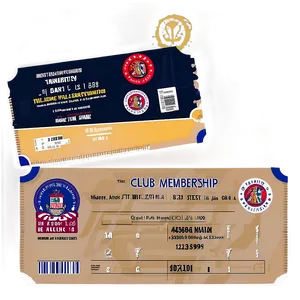 Club Membership Ticket Png Asd86 PNG image