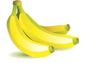 Clusterof Yellow Bananas Vector Illustration PNG image
