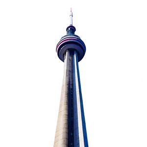 Cn Tower Clear Sky Background Png 06252024 PNG image