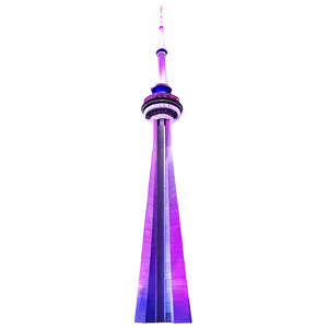 Cn Tower Twilight Glow Png Drg PNG image