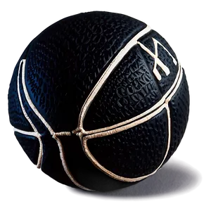 Coal Black Basketball Representation Png 06252024 PNG image