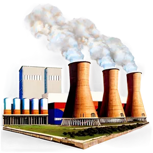 Coal Fired Power Station Png 06132024 PNG image