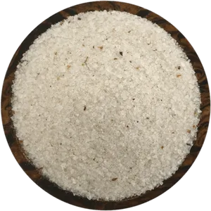 Coarse Sea Saltin Wooden Bowl