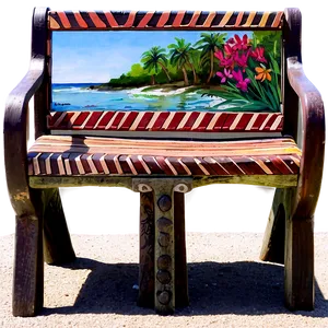 Coastal Bench PNG 05232024 PNG