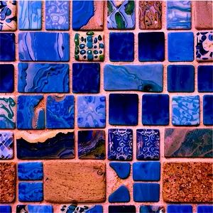 Coastal Blue Tile Floor PNG 70