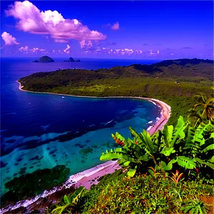 Coastal Cliff Walk PNG 2