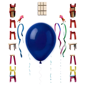 Cobalt Blue Balloons PNG 06122024 PNG