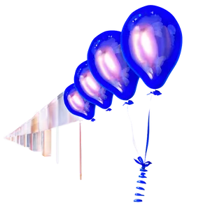 Cobalt Blue Balloons PNG Ytm