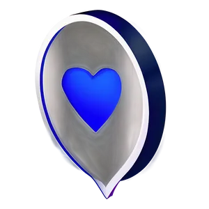 Cobalt Blue Heart Icon Png 06272024 PNG image