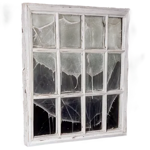 Cobweb Covered Window PNG 06132024