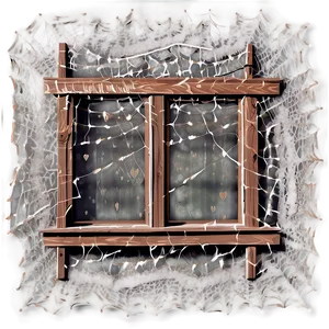Cobweb Covered Window PNG Pwo