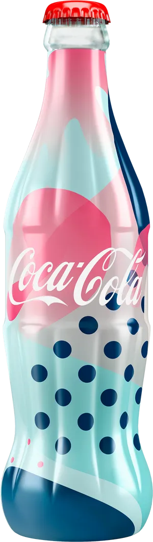 Coca Cola Artistic Bottle Design PNG image