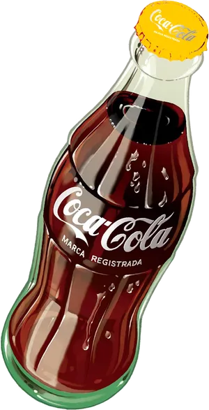 Coca Cola Bottle Classic Design PNG