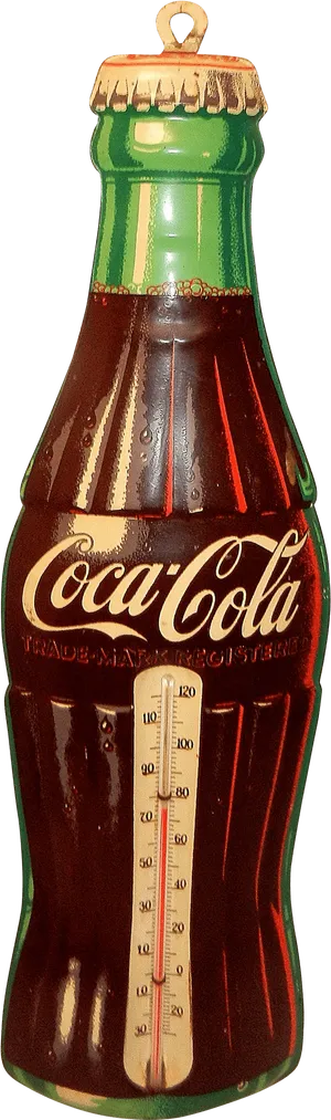 Coca Cola Bottle Thermometer PNG