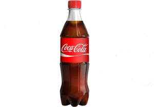 Coca Cola Bottleon Black Background PNG image