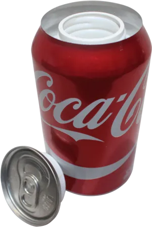 Coca Cola Canwith Detached Tab PNG image