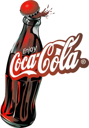 Coca Cola Classic Bottle Logo PNG image