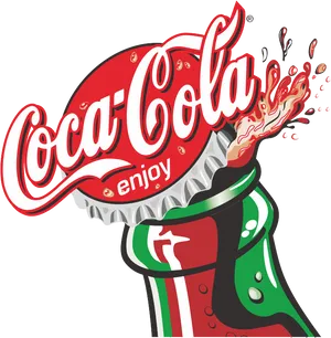 Coca Cola Logo Splash PNG
